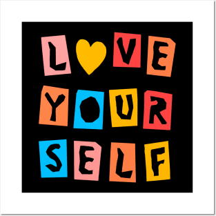 Love Yourself Cutout Posters and Art